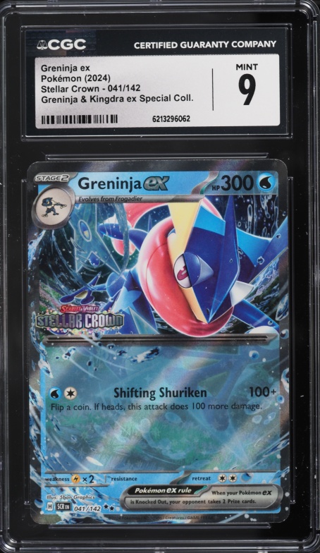 2024 Pokemon Scarlet & Violet Stellar Crown Special Collection Greninja Ex #41 CGC 9 MINT