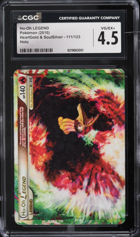 2010 Pokemon HeartGold & SoulSilver Holo Ho-Oh LEGEND #111 CGC 4.5 VGEX+