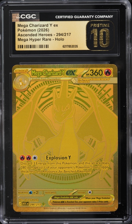 2026 Pokemon Mega Evolution Ascended Heroes MHR Mega Charizard Y Ex #294 CGC 10 PRISTINE