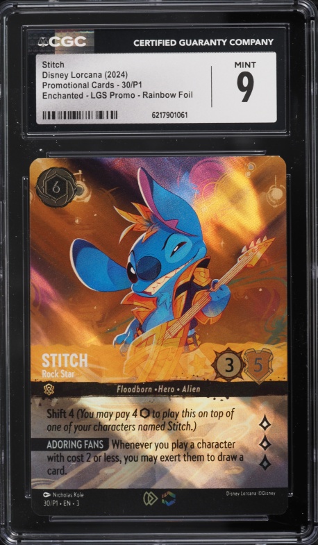 2023 Topps Chrome Disney 100 Stitch #18 CGC 10 GEM MINT on