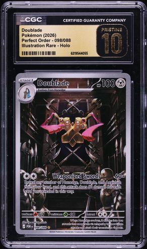 2026 Pokemon Mega Evolution Perfect Order IR Doublade #98 CGC 10 PRISTINE
