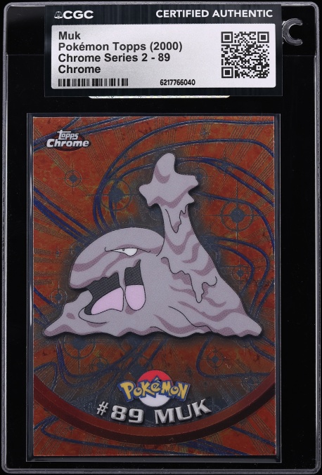2000 Pokemon Topps Chrome Series 2 Muk #89 CGC AUTH