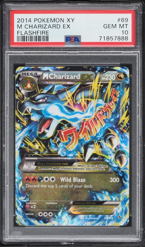 2014 Pokemon XY Flashfire M Charizard EX #69 PSA 10 GEM MINT