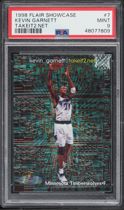 1996 Skybox E-X 2000 Credentials Kevin Garnett /499 #40 PSA 9 MINT