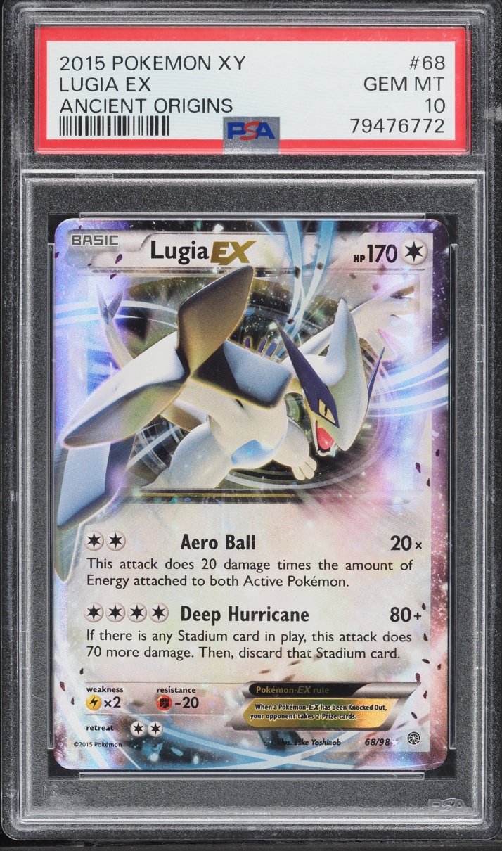 2015 Pokemon XY Ancient Origins Holo Lugia EX #68 PSA 10 GEM MINT