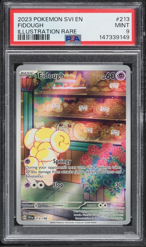 2023 Pokemon Scarlet & Violet IR Fidough #213 PSA 9 MINT