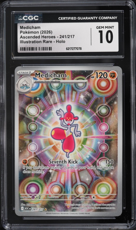 2026 Pokemon Mega Evolution Ascended Heroes IR Medicham #241 CGC 10 GEM MINT