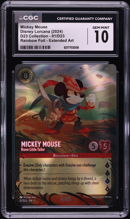 2022 Disney Lorcana Promo D23 Expo Mickey Mouse Brave Little