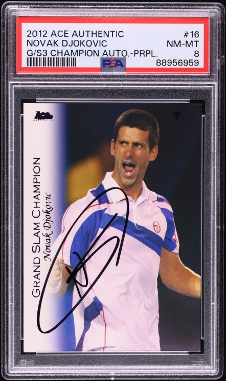 2006 Ace Authentic Center Court Stars Novak Djokovic ROOKIE AUTO