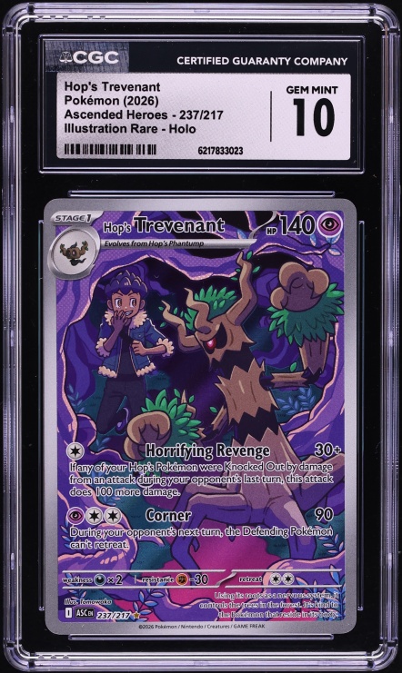 2026 Pokemon Mega Evolution Ascended Heroes IR Hop's Trevenant #237 CGC 10 GEM MINT