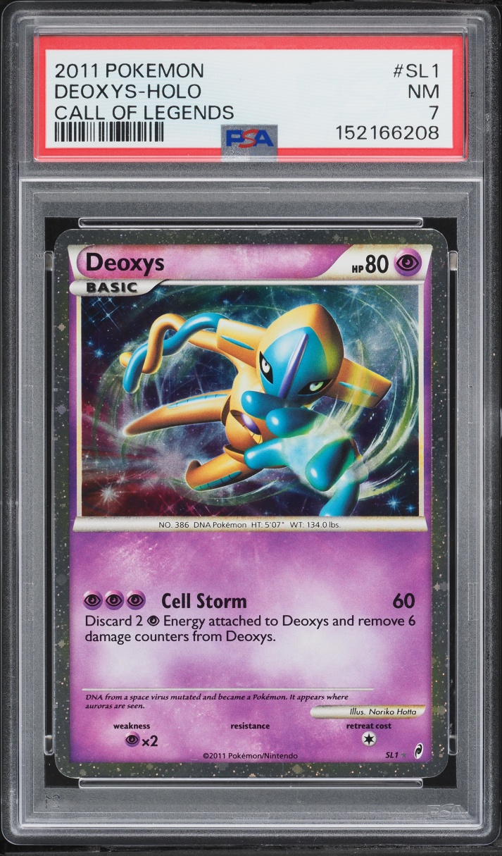 2011 Pokemon Call Of Legends Holo Deoxys #SL1 PSA 7 NRMT