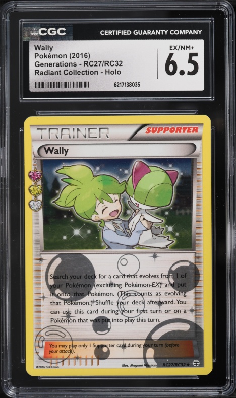 2016 Pokemon XY Generations Radiant Collection Holo Wally #RC27 CGC 6.5 EXMT+