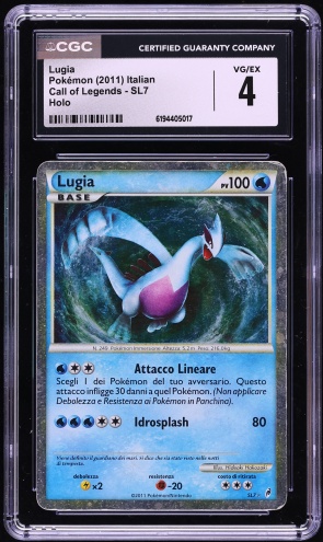 2011 Pokemon Call Of Legends Shiny Holo Lugia #SL7 BGS 8.5 NM-MT+
