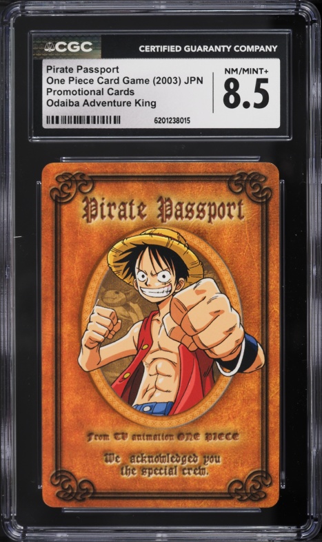 2002 One Piece Japanese Card Game Path Of The Pirate King Luffy