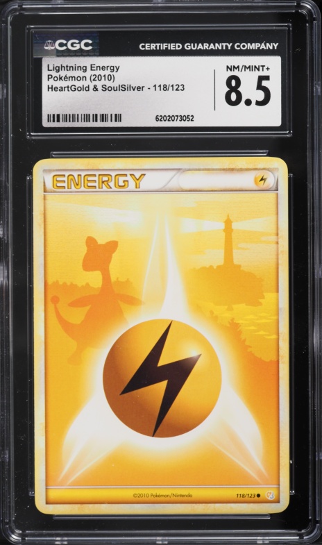 2010 Pokemon HeartGold & SoulSilver Lightning Energy #118 CGC 8.5 NM-MT+