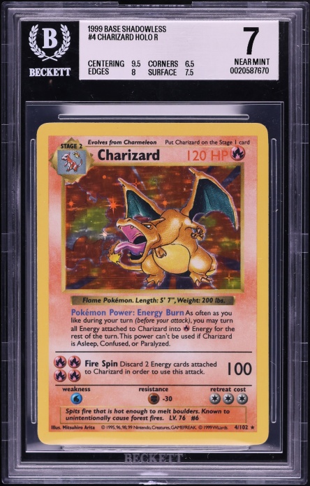 1999 Pokemon Korean Base Set 1st Edition Holo Charizard #4 BGS 10