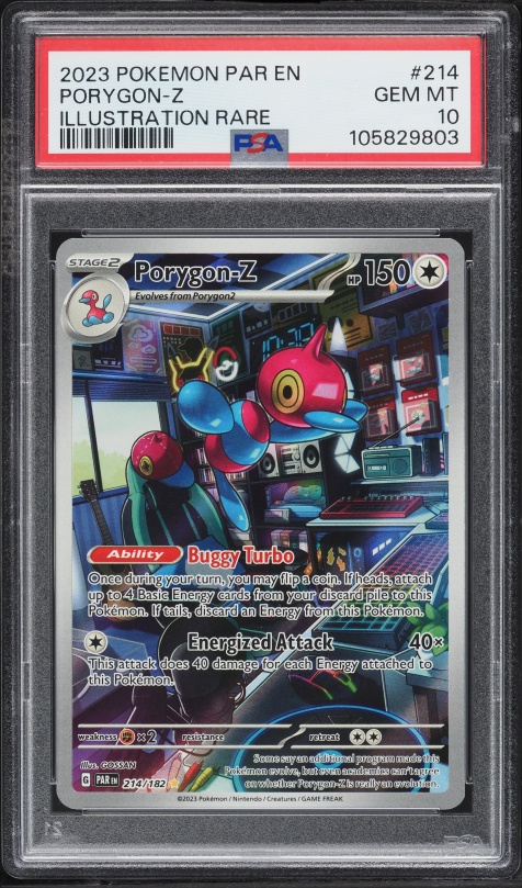 2023 Pokemon Scarlet & Violet Paradox Rift IR Porygon-Z #214 PSA 10 GEM MINT