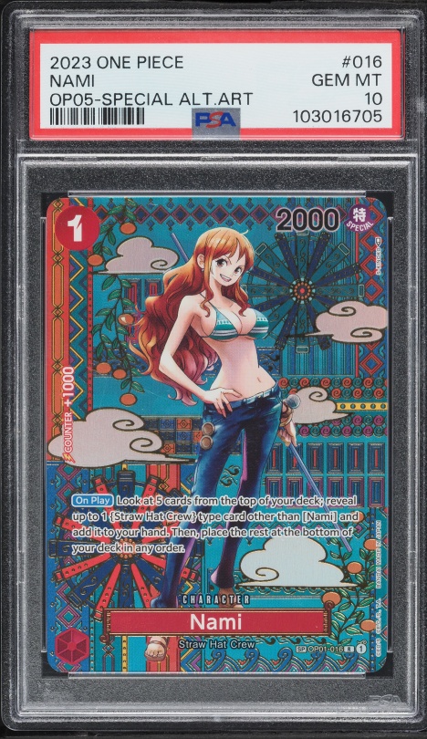2025 One Piece Japanese 3rd Anniversary Set Nami #054 PSA 10 GEM