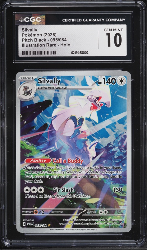 2026 Pokemon Mega Evolution Pitch Black IR Silvally #95 CGC 10 GEM MINT