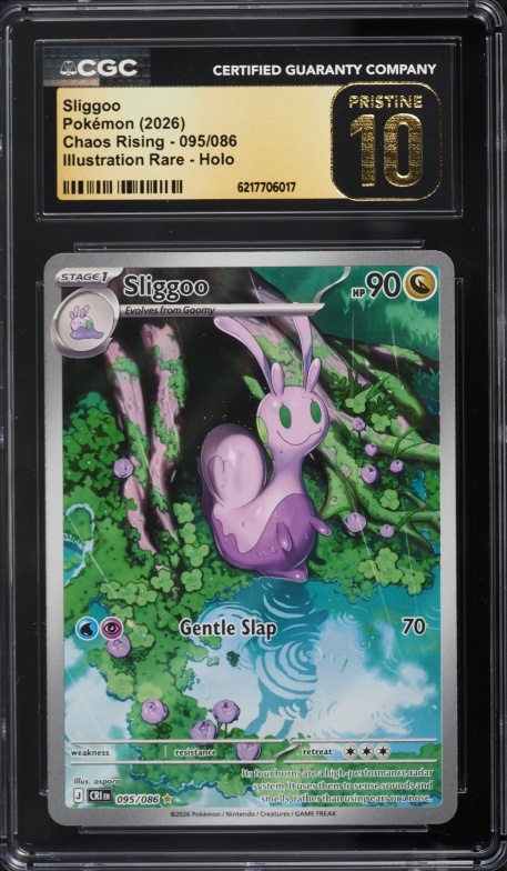 2026 Pokemon Mega Evolution Chaos Rising IR Sliggoo #95 CGC 10 PRISTINE