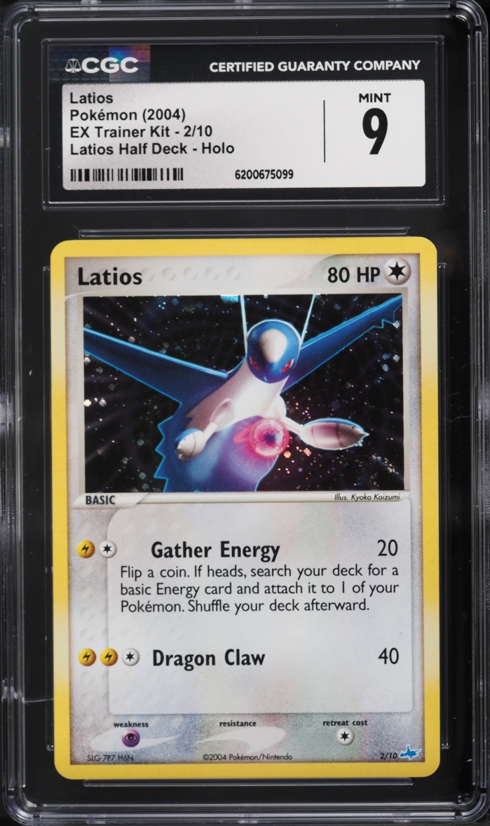 2004 Pokemon EX Trainer Kit Half Deck Holo Latios #2 CGC 9 MINT