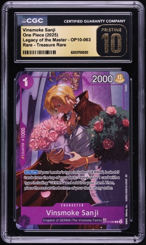 2025 One Piece Legacy Of The Master Treasure Rare Vinsmoke Sanji