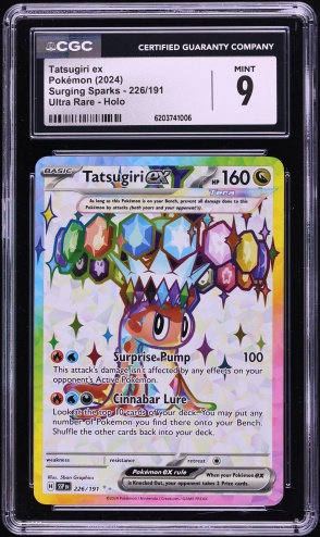 2024 Pokemon Scarlet & Violet Surging Sparks Full Art Tatsugiri Ex #226 CGC 9 MINT