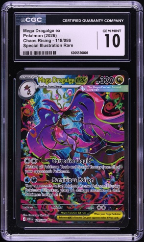 2025 Pokemon Japanese Mega Dream ex SAR Mega Gengar ex #240 CGC 10