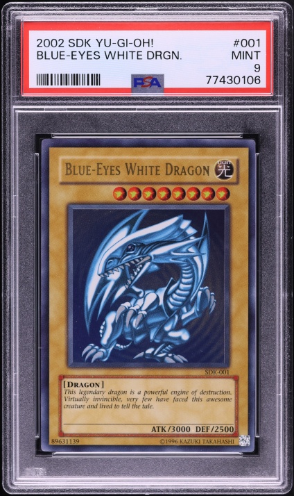 1999 Yu-Gi-Oh! Japanese Starter Box Blue-Eyes White Dragon PSA 4