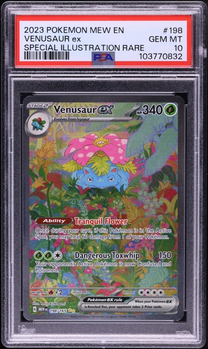 2023 Pokemon Scarlet & Violet 151 SIR Venusaur EX #198 PSA 10 GEM MINT