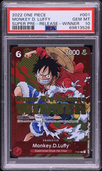 2024 One Piece Japanese Promo Emotion Monkey D. Luffy #P-041 PSA