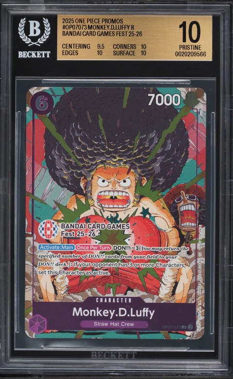 2025 One Piece Japanese English 2nd Anniversary Set SEC Monkey D
