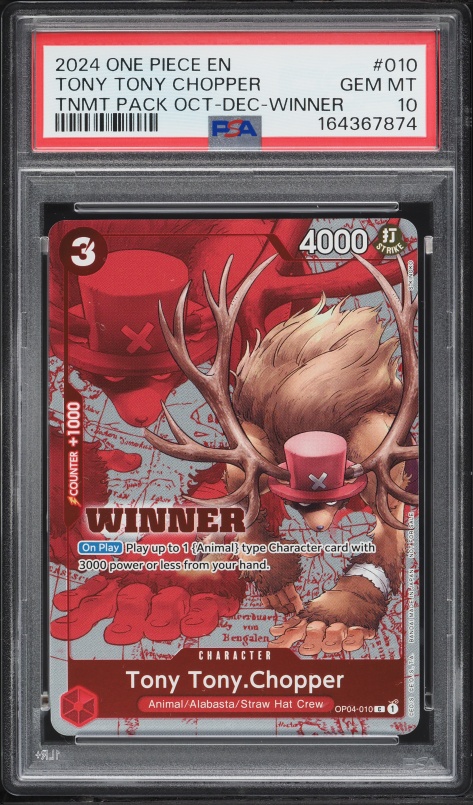 2024 One Piece Two Legends SR Alt Art Tony Tony Chopper #OP08-007