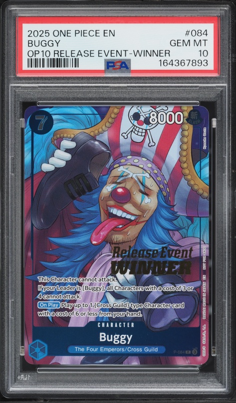 2025 One Piece 2nd Anniversary Set Leader Buggy #OP09-042 PSA 10