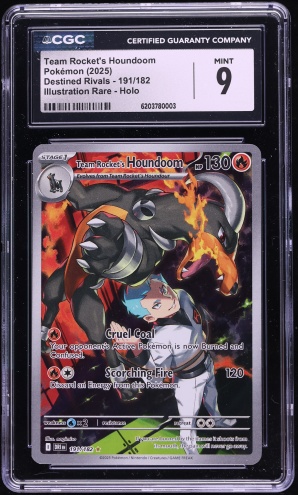 2025 Pokemon Scarlet & Violet Destined Rivals IR Team Rocket's Houndoom #191 CGC 9 MINT