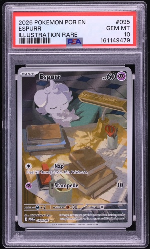 2026 Pokemon Mega Evolution Perfect Order IR Espurr #95 PSA 10 GEM MINT