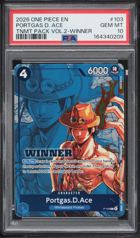 2024 One Piece Japanese Promo Mini-Tin Vol. 1 Portgas D. Ace #ST13