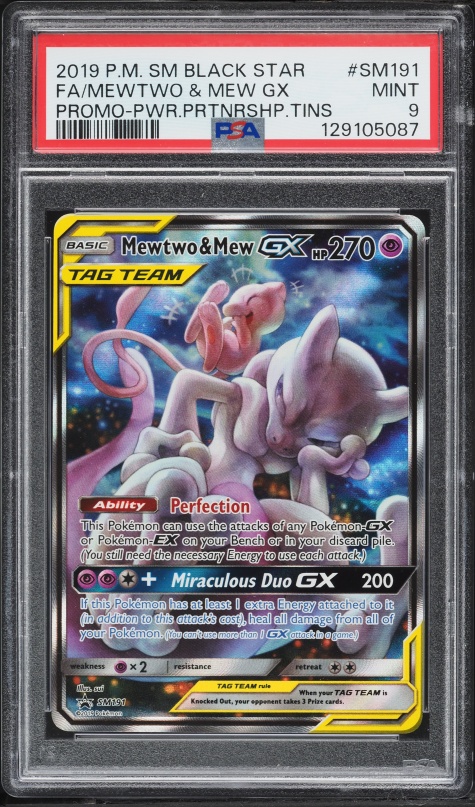 2013 Pokemon Hanafuda Kanto December Mew Mewtwo PSA 10 GEM MINT on