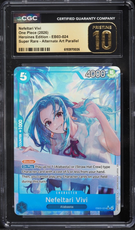 2025 One Piece Japanese Heroines Edition Alt Art Leader Nefeltari