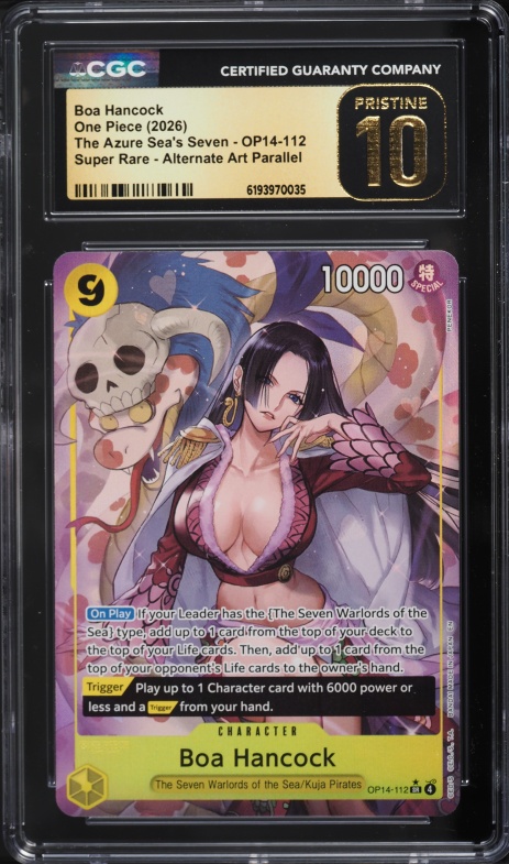 2026 One Piece The Azure Sea's Seven SR Boa Hancock #OP14-112 CGC