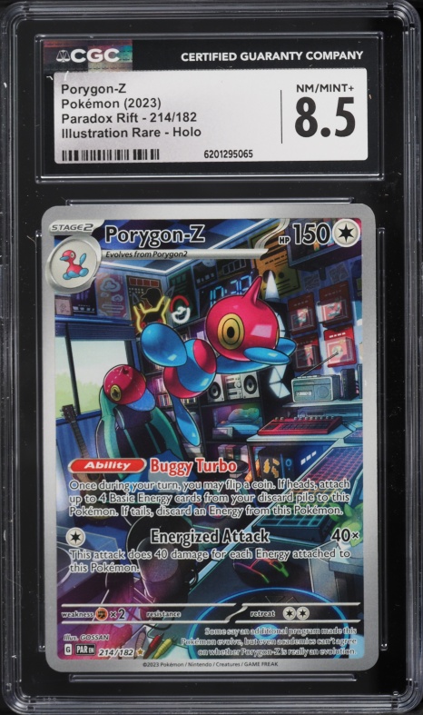2023 Pokemon Scarlet & Violet Paradox Rift IR Porygon-Z #214 CGC 8.5 NM-MT+