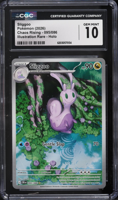 2026 Pokemon Mega Evolution Chaos Rising IR Sliggoo #95 CGC 10 GEM MINT