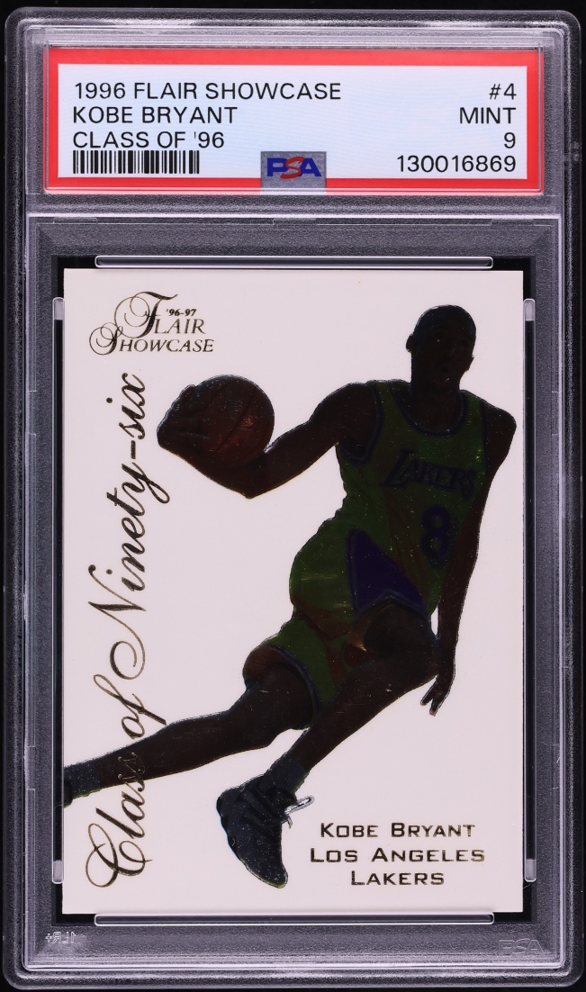 1996 Flair Showcase Kobe Bryant Class of '96 #4 PSA 9 | Card Ladder