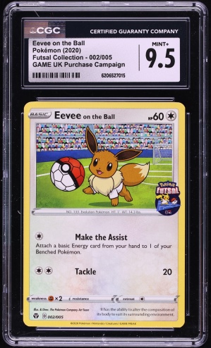 2020 Pokemon Sword & Shield Futsal Collection Game UK Purchase Eevee On The Ball #2 CGC 9.5