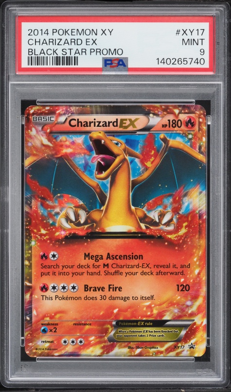 2014 Pokemon XY Promo Holo Charizard Ex #XY17 PSA 9 MINT