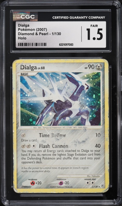 2007 Pokemon Diamond & Pearl Holo Dialga #1 CGC 1.5 FR