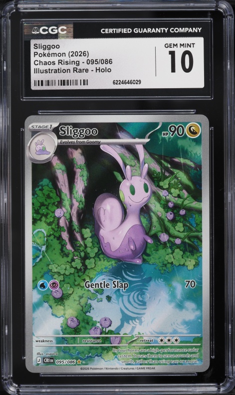 2026 Pokemon Mega Evolution Chaos Rising IR Sliggoo #95 CGC 10 GEM MINT