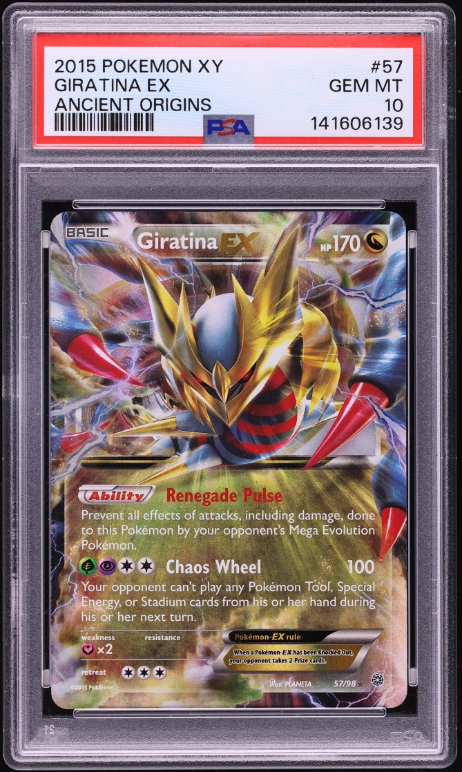 2015 Pokemon XY Ancient Origins Holo Giratina Ex #57 PSA 10 GEM MINT