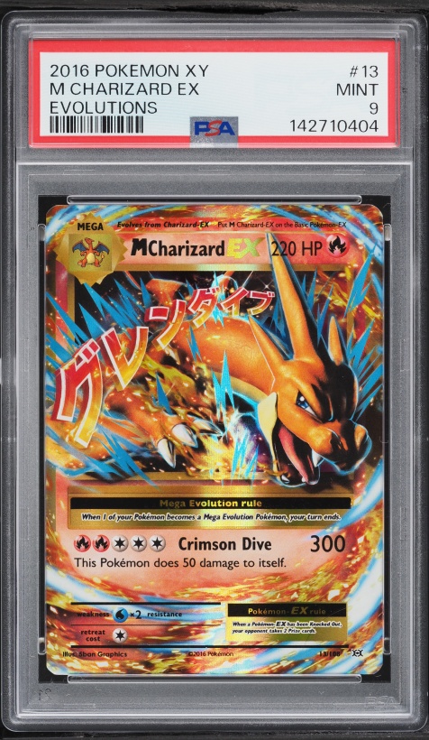 2016 Pokemon XY Evolutions Holo M Charizard EX #13 PSA 9 MINT