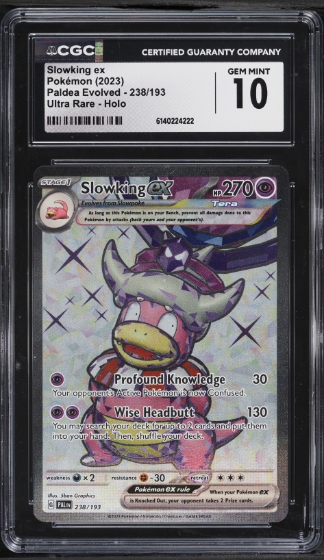 2023 Pokemon Scarlet & Violet Paldea Evolved Full Art Slowking ex #238 CGC 10 GEM MINT